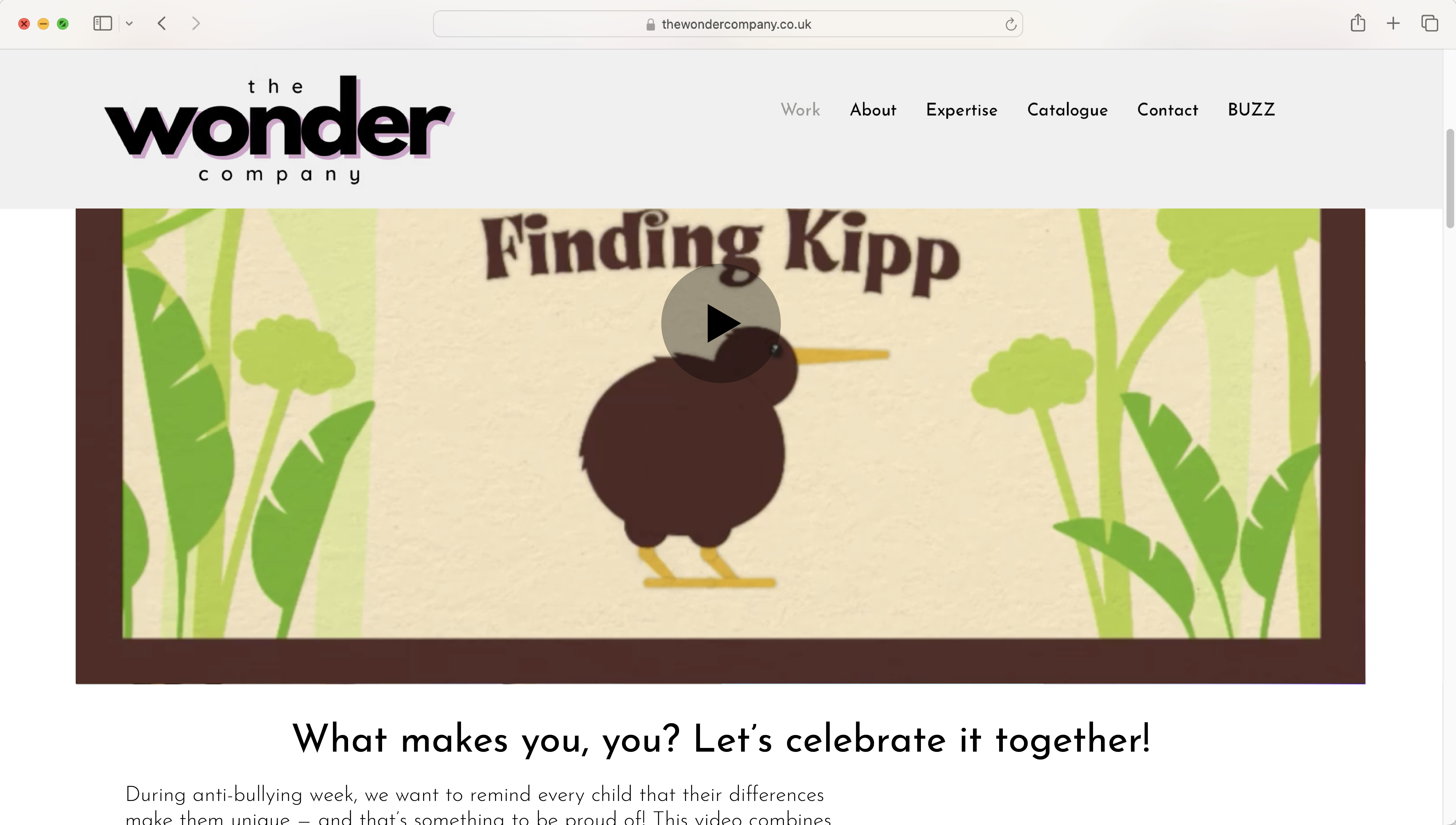 The Wonder Company website