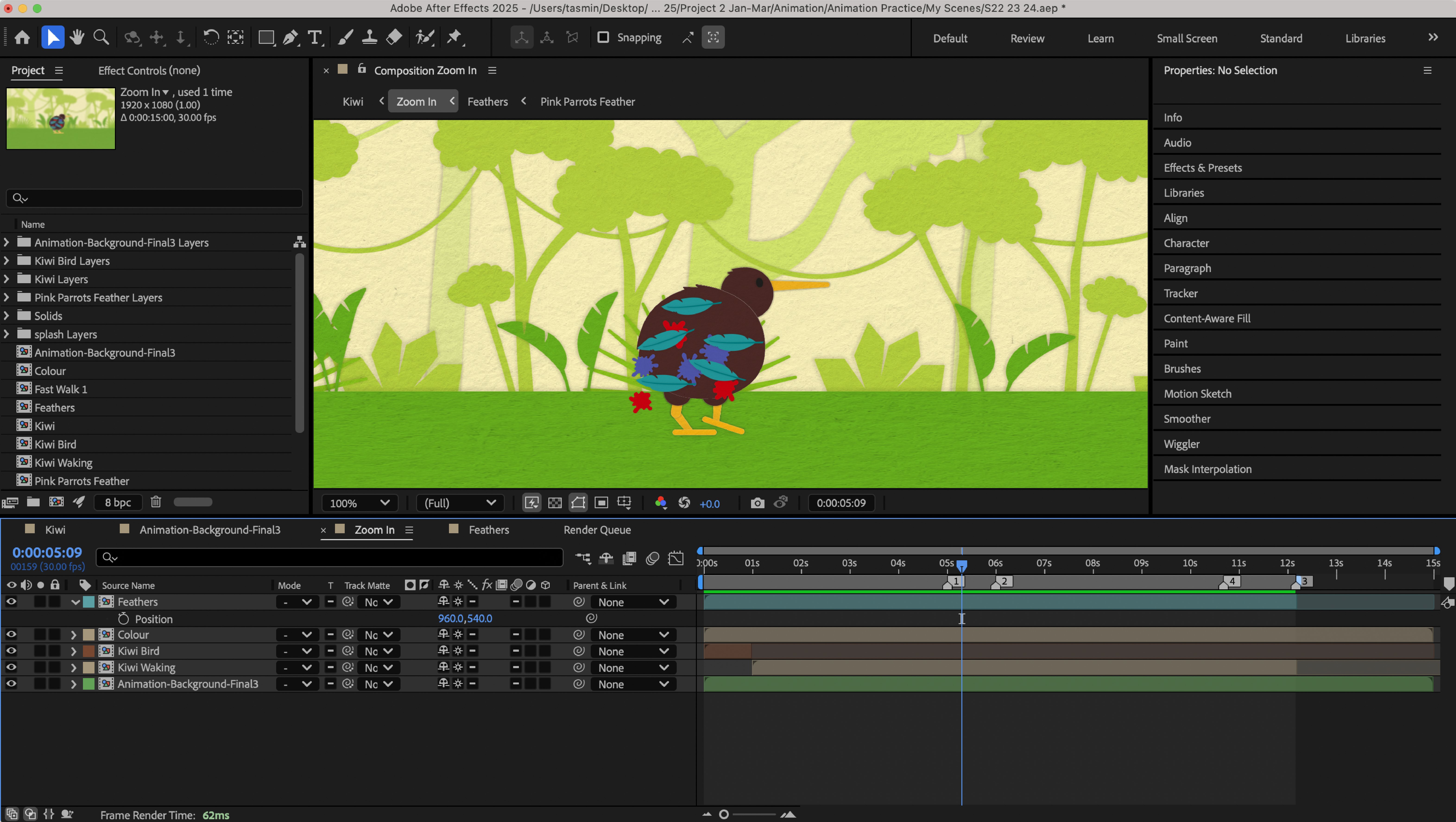 Screenshot from After Effects
