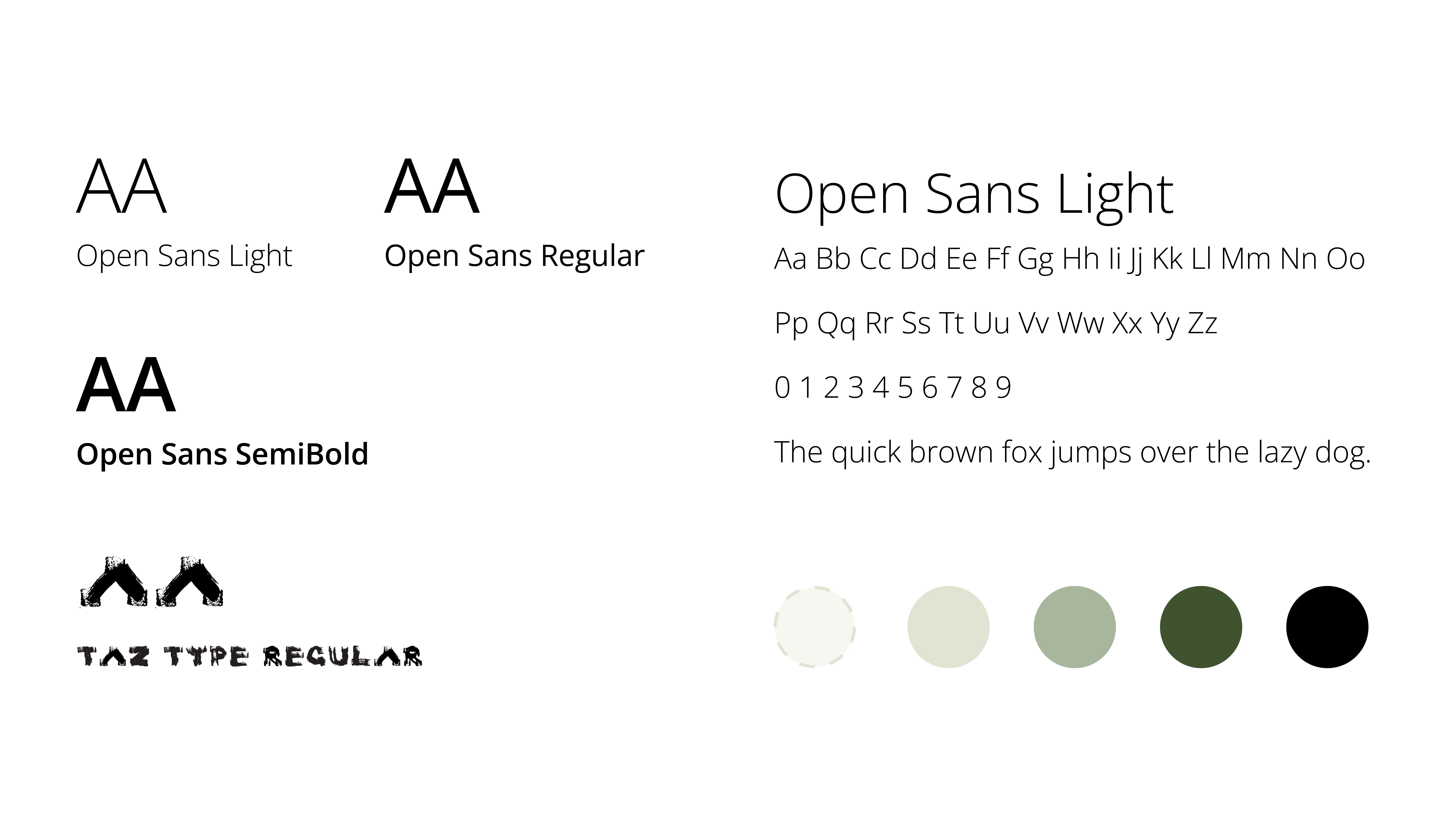 My chosen typography and colours